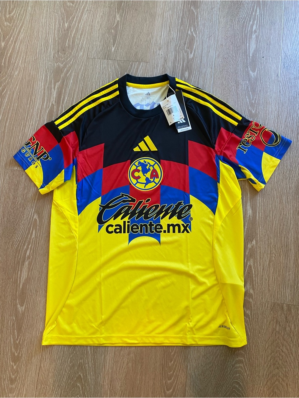NWT adidas Club América Mexico Yellow/Black/Red/Blue Soccer Jersey Men’s